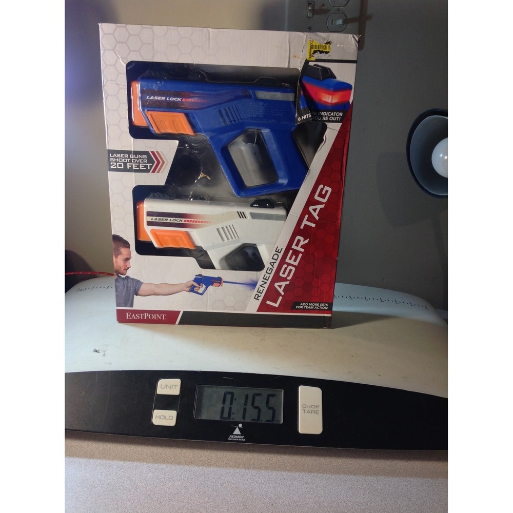 EastPoint Sports Renegade Laser Tag 2-Player Blaster Set Blue White Orange New